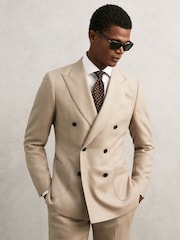Reiss Chocolate Brown Pio Tie - Image 2 of 5