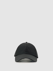 Reiss Black Brogan Embroidered Logo Tech Baseball Cap - Image 1 of 5