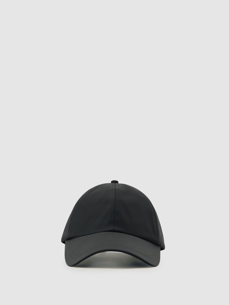 Reiss Black Brogan Embroidered Logo Tech Baseball Cap - Image 1 of 5