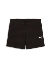 Puma Black Womens Wardrobe ESS 4" Pointelle Shorts - Image 5 of 5
