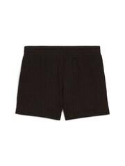 Puma Black Womens Wardrobe ESS 4" Pointelle Shorts - Image 7 of 16