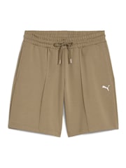 Puma Brown Womens Wardrobe Ess Relaxed Long Line 8"Shorts - Image 4 of 5