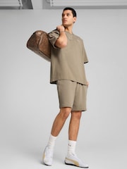 Puma Brown Mens Wardrobe Relaxed Shorts - Image 3 of 5
