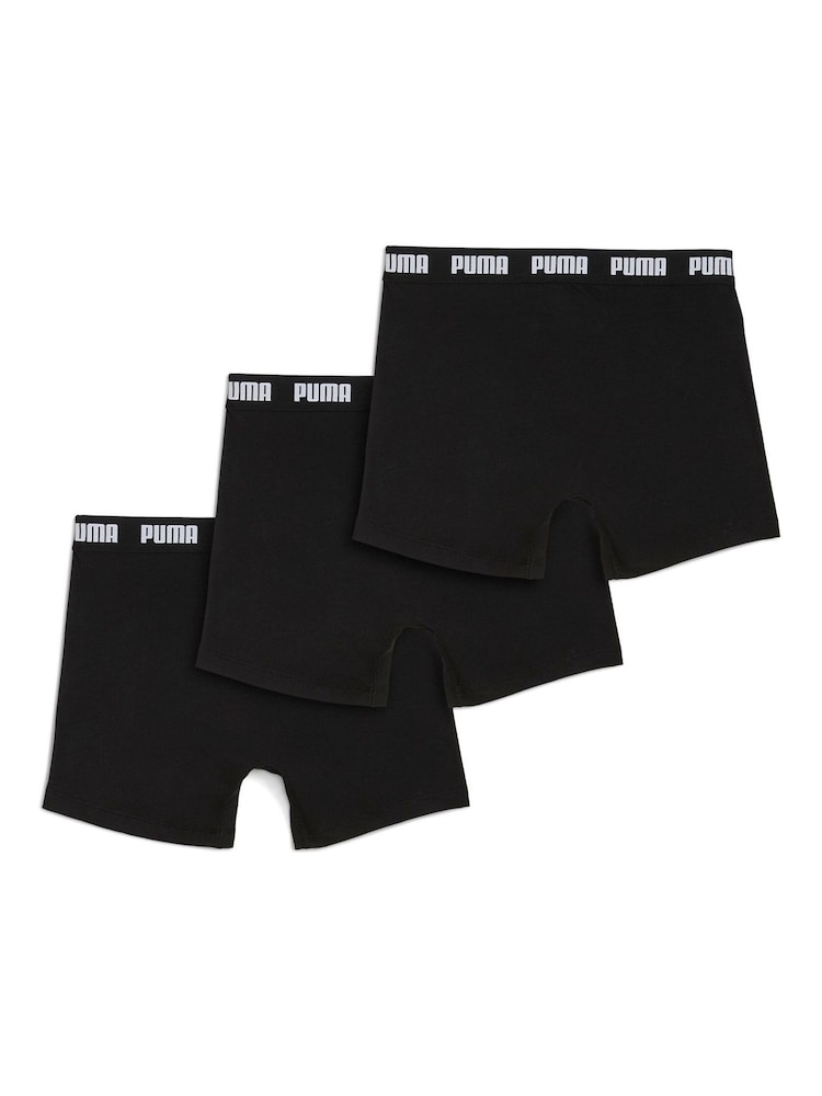 Puma Black Mens Boxers Briefs 3 Pack - Image 2 of 2