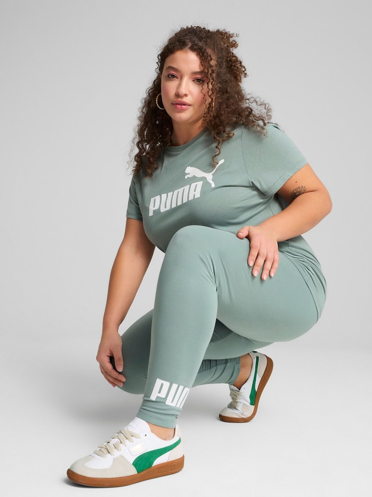 Puma Grey Womens Ess No.1 Logo T-Shirt - Image 2 of 7