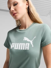 Puma Grey Womens Ess No.1 Logo T-Shirt - Image 4 of 7