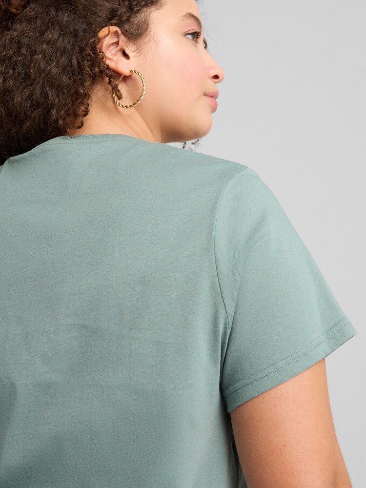 Puma Grey Womens Ess No.1 Logo T-Shirt - Image 5 of 7