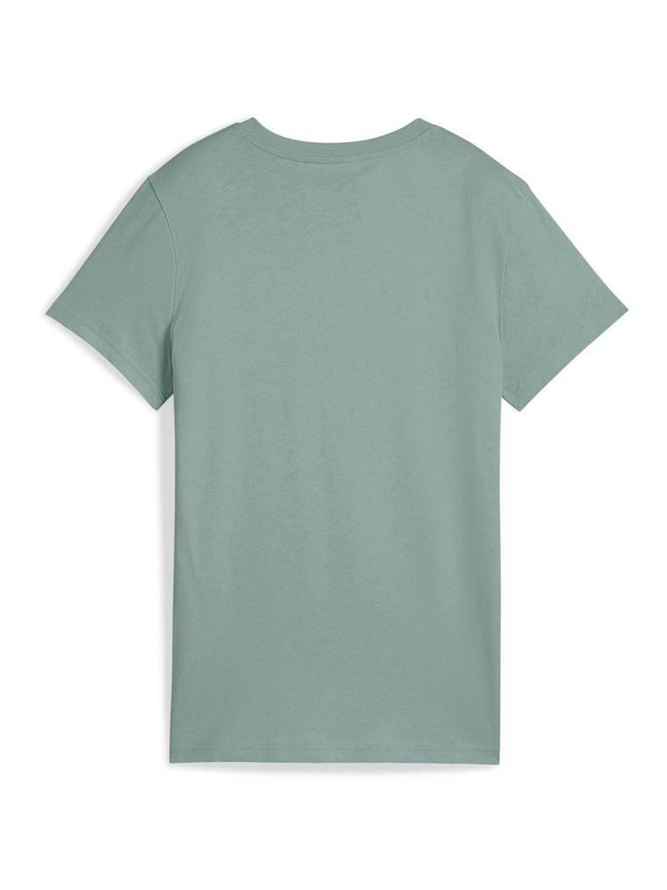 Puma Grey Womens Ess No.1 Logo T-Shirt - Image 7 of 7