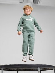 Puma Green Kids Ess No.1 Logo Fleece Sweatpants - Image 3 of 5