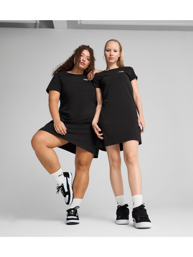 Puma Black Womens Slim Ess Small No.1 Logo Dress - Image 1 of 7