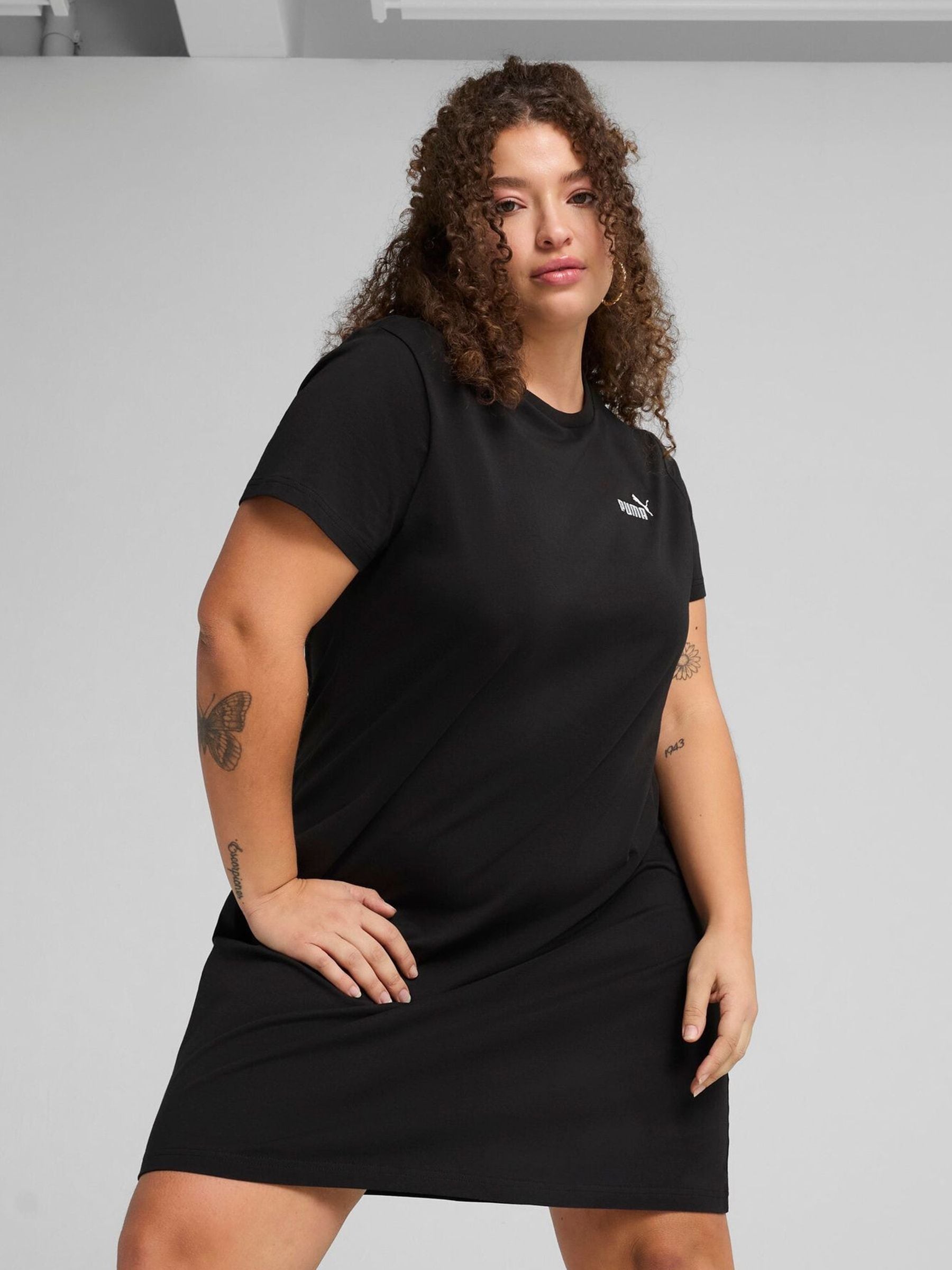 Puma Women\u0026#039;s Plus Size Puma Clothing Buy Puma Black Womens Slim Ess  Small Logo Dress From Next France