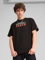 Puma Black Mens F1 Drive To Survive Graphic T-Shirt - Image 1 of 5