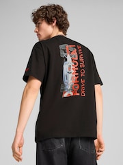 Puma Black Mens F1 Drive To Survive Graphic T-Shirt - Image 3 of 5