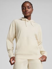 Puma Natural Womens Elevated Comfort Rib Hoodie - Image 1 of 7