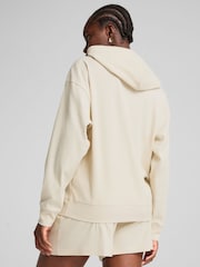 Puma Natural Womens Elevated Comfort Rib Hoodie - Image 3 of 7