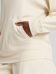 Puma Natural Womens Elevated Comfort Rib Hoodie - Image 4 of 7