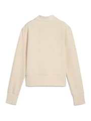 Puma Cream Womens Premium Essential Knitted Cardigan - Image 5 of 5