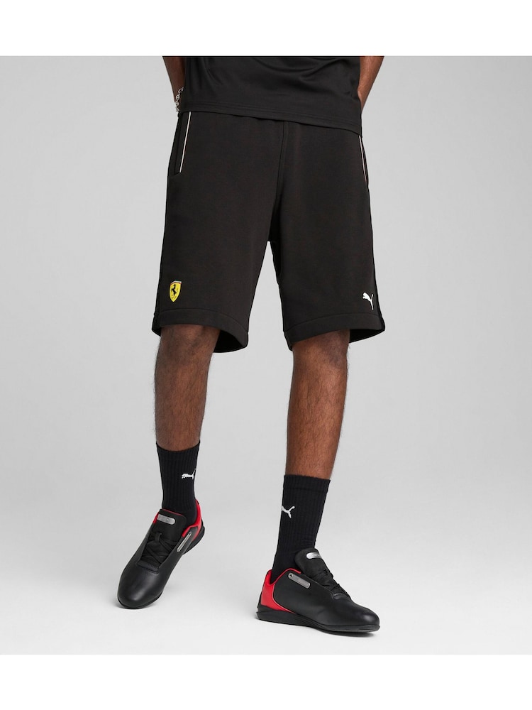 Puma Black Mens Scuderia Ferrari HP Race Sweat Shorts - Image 1 of 5