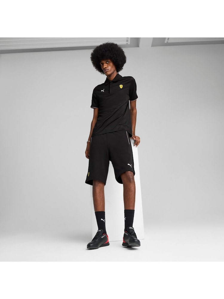 Puma Black Mens Scuderia Ferrari HP Race Sweat Shorts - Image 2 of 5