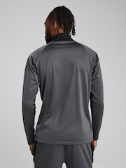 Puma Grey Mens Individual Liga Quarter Zip Long Sleeve Top - Image 3 of 5