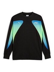 Puma Black Oversized Mens F1 Long Sleeve T-Shirt - Image 2 of 3