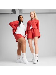 Puma Red Womens Premium Essentials A-Line 4' Jacquard Shorts - Image 6 of 7