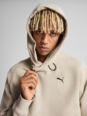 Puma Brown Mens Tech Deltaknit Relaxed Hoodie - Image 2 of 7
