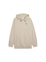 Puma Brown Mens Tech Deltaknit Relaxed Hoodie - Image 6 of 7