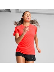 Puma Red Womens Velocity Running T-Shirt - Image 6 of 13