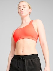 Puma Orange Womens 4KEEPS Running Bra - Image 1 of 7