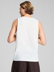Puma White Mens Essentials No. 1 Logo Tank Top - Image 3 of 3