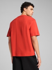 Puma Red Mens Wardrobe Ess Boxy T-Shirt - Image 2 of 3