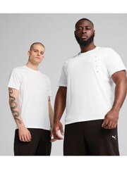 Puma White Mens Tad Tech Triblend T-Shirt - Image 1 of 7