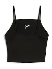 Puma Black Womens Wardrobe Essentials Ribbed Tank Top - Image 4 of 5