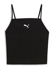 Puma Black Womens Wardrobe Essentials Ribbed Tank Top - Image 5 of 5