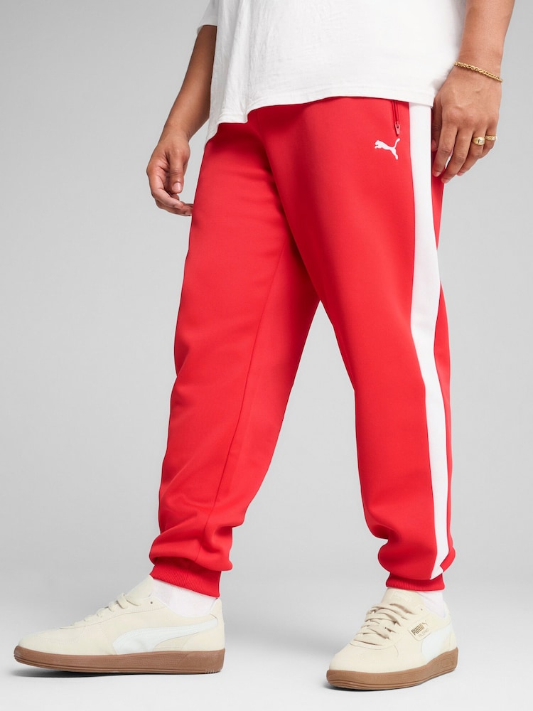 Puma Red Mens T7 Always On Track Joggers - Image 1 of 7