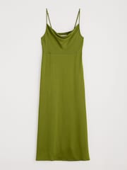 Seasalt Cornwall Green Petite Housel Bay Satin Cami Dress - Image 4 of 5