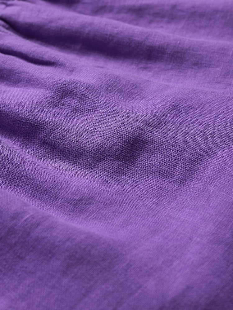Seasalt Cornwall Purple Tide Flow 100% Linen Shorts - Image 5 of 5 Seasalt Cornwall Purple Tide Flow 100% Linen Shorts - Image 5 of 5