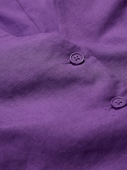 Seasalt Cornwall Purple Erica Linen Blend Waistcoat - Image 5 of 5