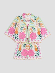 River Island Pink Girls Resort 100% Cotton Shirt and Shorts Set 3 Pack - Image 2 of 4