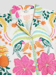 River Island Pink Girls Resort 100% Cotton Shirt and Shorts Set 3 Pack - Image 4 of 4
