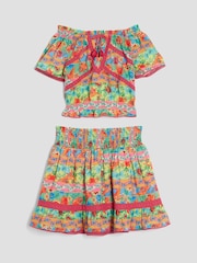 River Island Tropical Stripe Skirt Set - Bild 3 von 5