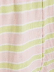 River Island Pink Girls Stripe Shorts Set - Image 5 of 5