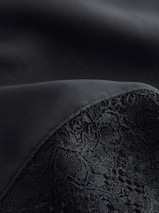 أسود - فستان بحمالات دانتيل من Glamour - صورة 7 من 8