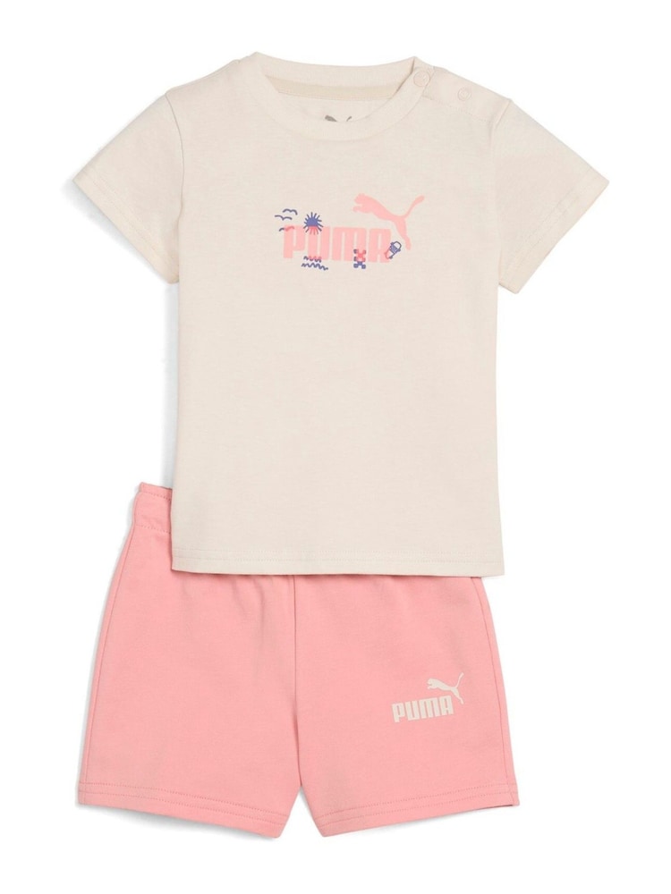 Puma White Minicats Sandy Adventures Toddler Top and Shorts Set - Image 1 of 1
