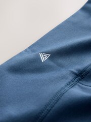 Blue Fleece Lined Sports Leggings - Image 8 of 8