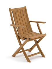 La Redoute Intérieurs Set of 2 Acacia Palera Acacia Garden Armchairs - Image 2 of 6