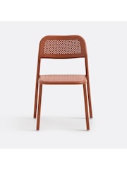 La Redoute Intérieurs Set of 2 Terracotta Lyona Aluminium Garden Chairs - Image 2 of 4