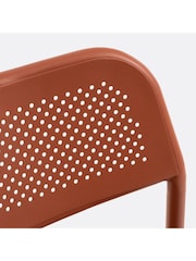 La Redoute Intérieurs Set of 2 Terracotta Lyona Aluminium Garden Chairs - Image 4 of 4