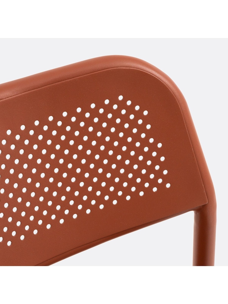 La Redoute Intérieurs Set of 2 Terracotta Lyona Aluminium Garden Chairs - Image 4 of 4